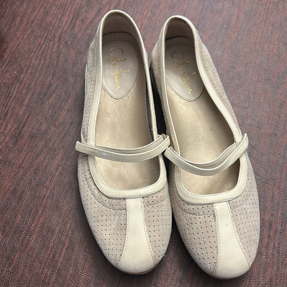 Beige Cole Haan ballet flats
